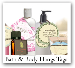 body care products tags, shampoo bottle tags, soap tags, craft hangtags