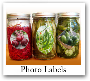 food and craft photo labels