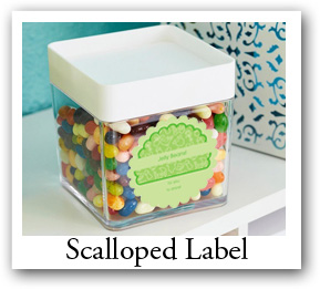 Scalloped Labels