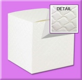 Italian Embossed Papers Tuck Big Top Boxes White - Quilt