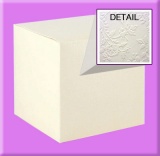Italian Embossed Papers Tuck Top Boxes White - Fiori
