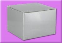 High Gloss Tuck Rectangle Top Boxes Silver