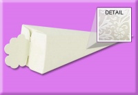 Cone Shaped Favor Boxes cream - pearl