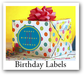 Personalized Custom Designed Birthday Labels