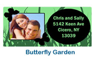 butterfly wedding address label printed custom personalized