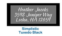 black return address label mailing address labels personal custom printed cheap