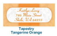 mailing address labels orange wedding labels rolled