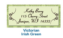 custom printed wedding return address personalized victorian