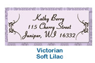 victorian soft lilac address printed custom printed personalized mailing labels