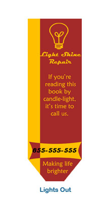 Customizable Lights Out Bookmark
