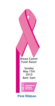 Personal Pink Ribbon Bookmarks