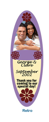 Personal Wedding Picture Retro Bookmark