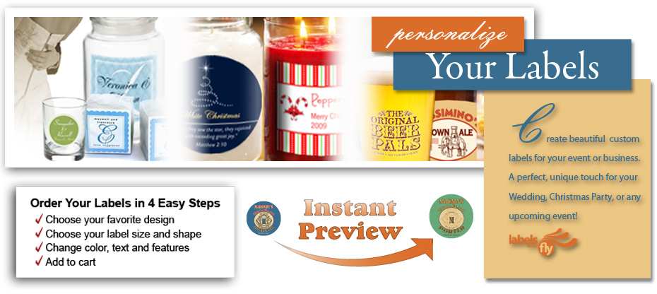 Custom labels, custom favor tag sticker