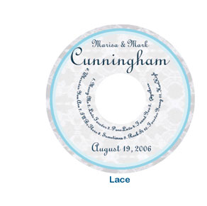 lace cd label classy creative personalized