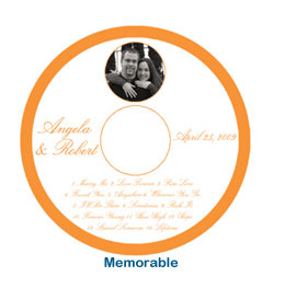 memorable picture wedding romantic cd label