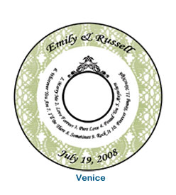 customized venice cd label beautiful colorful