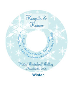 holiday seasonal winter cd label