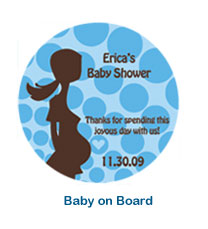 Personalized Baby on Board Baby Shower Coaster