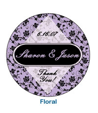 Floral custom drink coaster