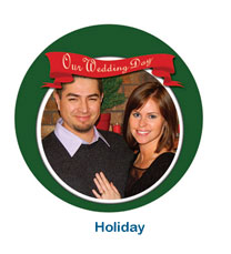 Holiday Wedding Photo Coaster