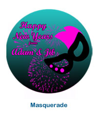 New Years Masquerade Party Coaster