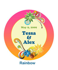 Wedding Rainbow Custom Coasters