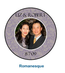 Custom Romanesque Wedding Coaster