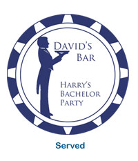 Bachelor Party Bar Beverage Custom Coaster