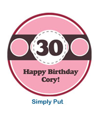 Simply Put Happy Birthday Coasters