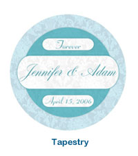 Personalized Tapestry Wedding Coaster