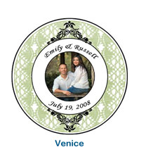 Venice Wedding Wine Coaster