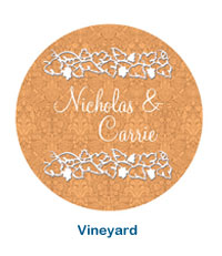 Vineyard Wine Glass Coasters