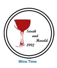 Wedding Wine Time Beverage Coasters