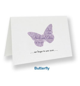 custom note cards butterfly bridal shower thank you note card personalized