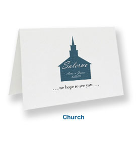 custom note cards church wedding thank you card ideas