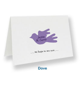 custom note cards dove invitations peronsalized bridal shower cards