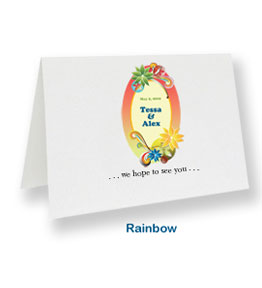 custom note cards rainbow thank you cards for wedding shower