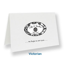 custom note cards victorian personalized thank you bridal wedding birthday baby shower cards