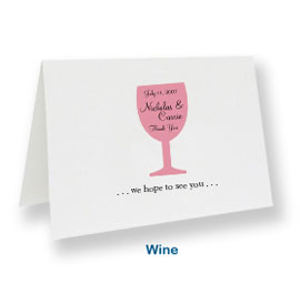 custom note cards wine custom made thank you cards