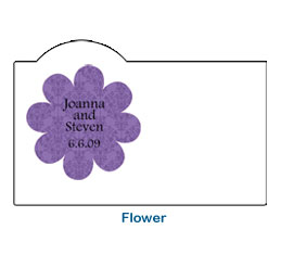 flower shape colorful romantic wedding