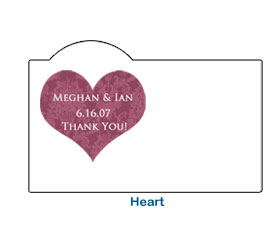 heart romantic colorful elegant wedding card
