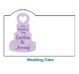 wedding cake table card cute romantic