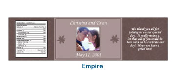 empire custom water bottle label creative