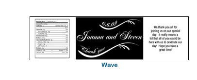elegant peraonlized water bottle labels