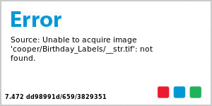 Oval Flag Birthday Label