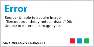 Party Birthday Note Card