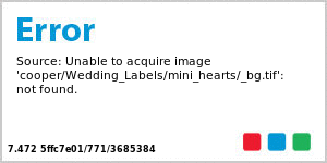 Mini Hearts Big Oval Wedding Labels