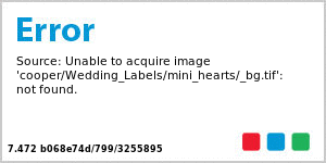 Mini Hearts Vertical Text Rectangle Wedding Labels