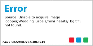 Mini Hearts Vertical Rectangle Wedding Labels