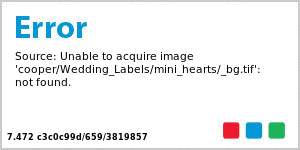 Mini Hearts Diamond Wedding Labels